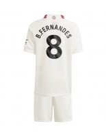 Manchester United Bruno Fernandes #8 Kolmaspaita Lasten 2023-24 Lyhythihainen (+ shortsit)